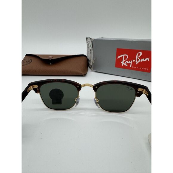 RAY-BAN RB 3016 W0366 HAVANA GOLD CLUBMASTER AUTHENTIC FRAMES SUNGLASSES 49-21 - Picture 6 of 12
